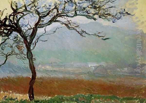 Landscape At Giverny Oil Painting by Claude Oscar Monet