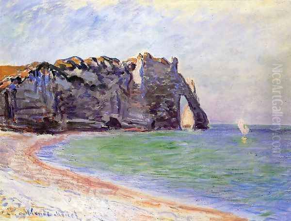 Etretat The Porte D Aval Oil Painting by Claude Oscar Monet