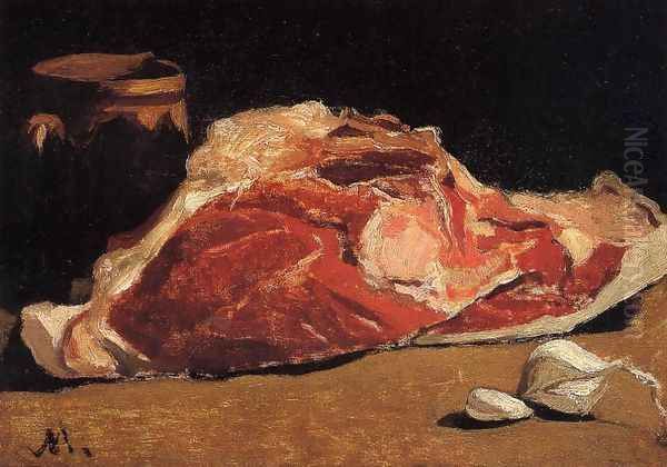 Still Life With Meat Oil Painting by Claude Oscar Monet