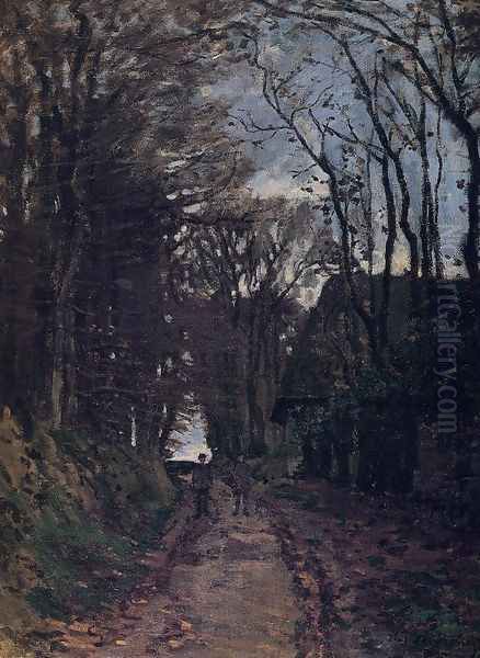 Lane In Normandy Oil Painting by Claude Oscar Monet