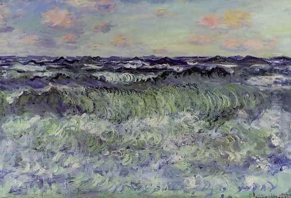 Sea Study Oil Painting by Claude Oscar Monet