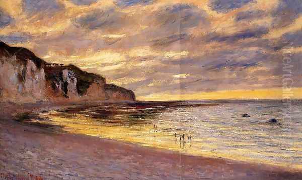 L'Ally Point, Low Tide Oil Painting by Claude Oscar Monet