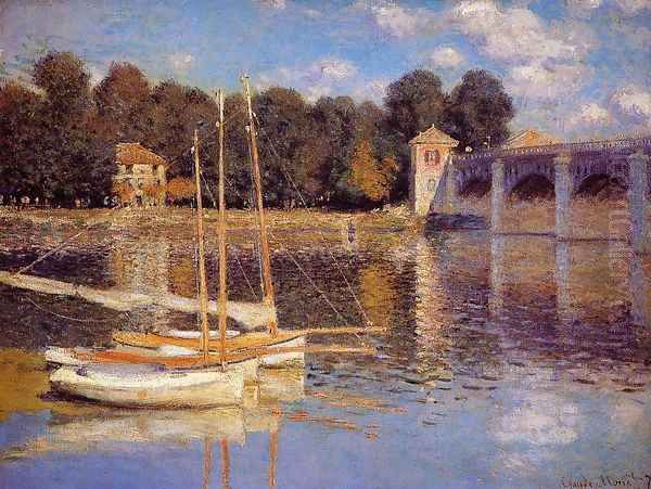 The Bridge At Argenteuil Oil Painting by Claude Oscar Monet