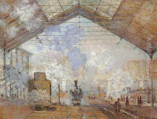 Saint-Lazare Station Oil Painting by Claude Oscar Monet