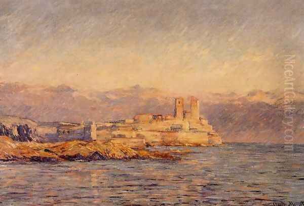 The Castle In Antibes Oil Painting by Claude Oscar Monet