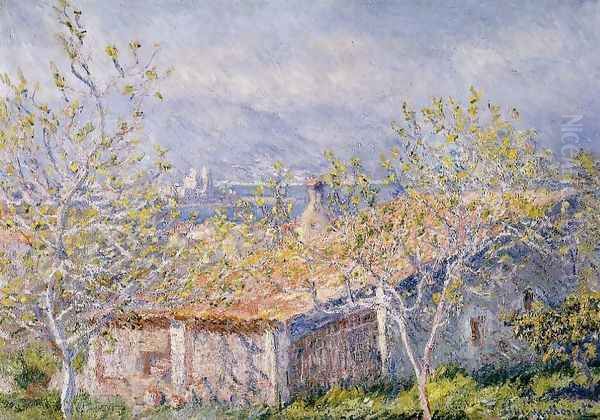 Gardeners House At Antibes Oil Painting by Claude Oscar Monet