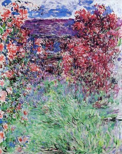 The House Among The Roses2 Oil Painting by Claude Oscar Monet