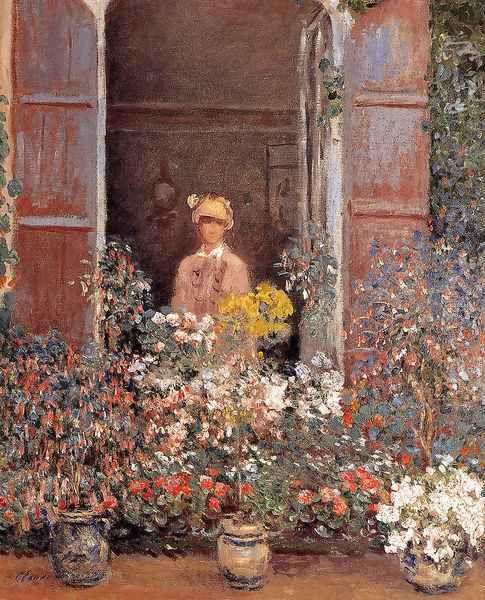 Camille At The Window Oil Painting by Claude Oscar Monet