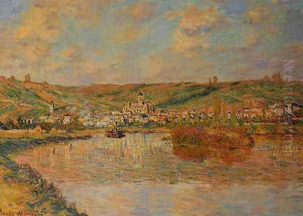 Late Afternoon In Vetheuil Oil Painting by Claude Oscar Monet