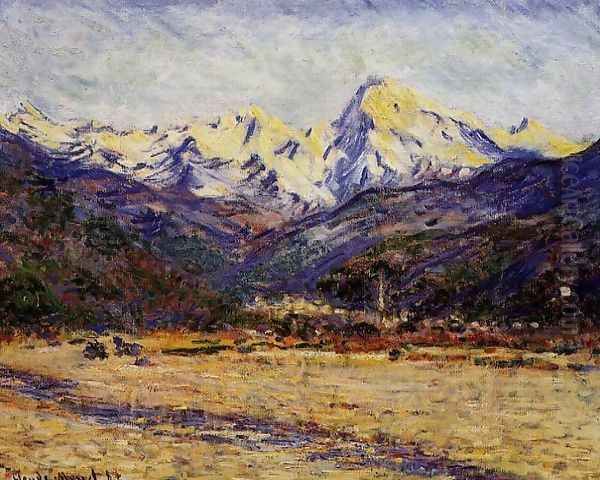 The Valley Of The Nervia Oil Painting by Claude Oscar Monet