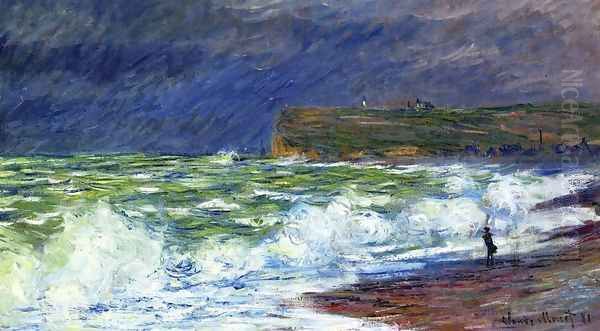 The Beach At Fecamp Oil Painting by Claude Oscar Monet