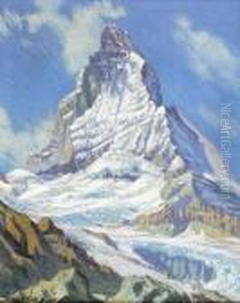 Seine Majestat Das Matterhorn Oil Painting by Waldemar Fink