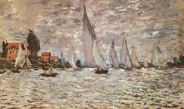 Regatta at Argenteuil 1874 Oil Painting by Claude Oscar Monet