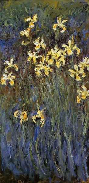 Yellow Irises Oil Painting by Claude Oscar Monet