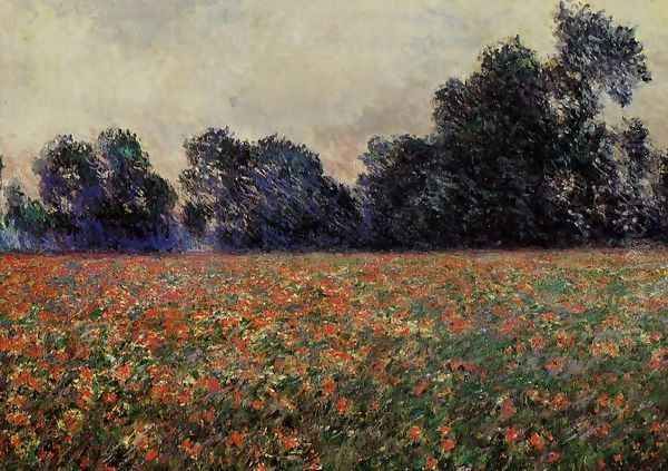 Poppies At Giverny Oil Painting by Claude Oscar Monet