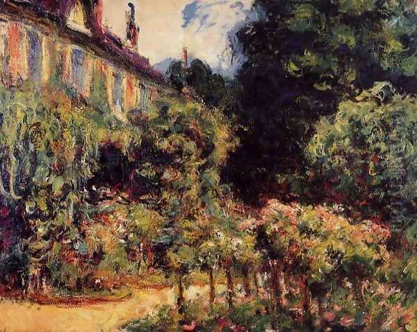 The Artists House At Giverny Oil Painting by Claude Oscar Monet