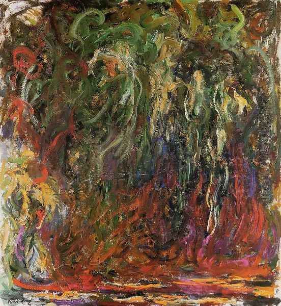 Weeping Willow, Giverny Oil Painting by Claude Oscar Monet