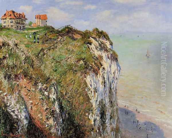 The Cliff At Dieppe Oil Painting by Claude Oscar Monet