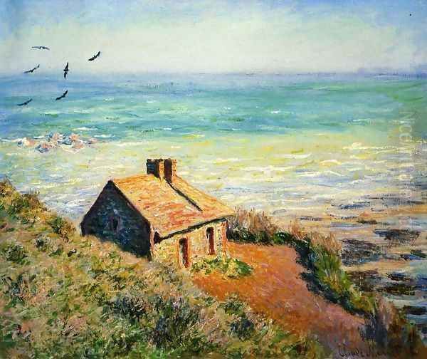 The Costoms House Morning Effect Oil Painting by Claude Oscar Monet