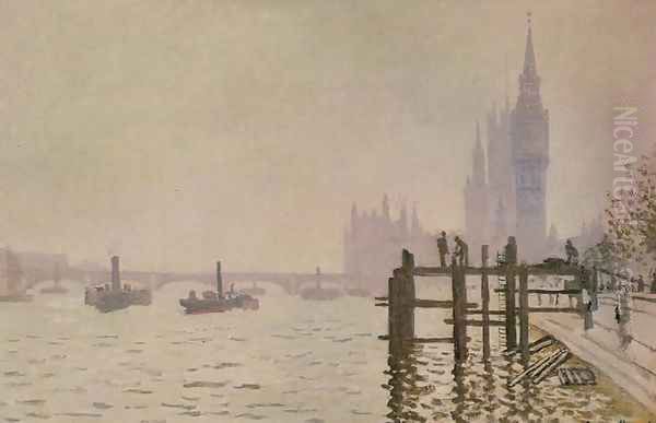 Westminster Bridge Oil Painting by Claude Oscar Monet