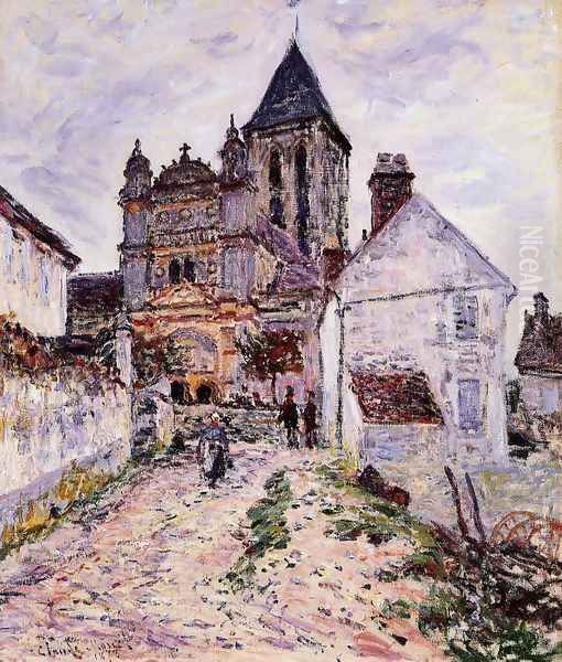 The Church At Vetheuil Oil Painting by Claude Oscar Monet