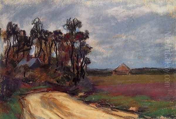 The Road And The House Oil Painting by Claude Oscar Monet