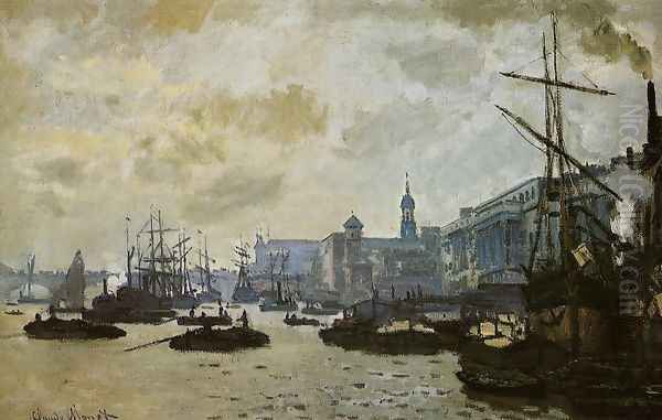 The Port Of London Oil Painting by Claude Oscar Monet