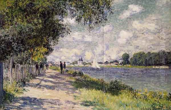 The Seine At Argenteuil Oil Painting by Claude Oscar Monet