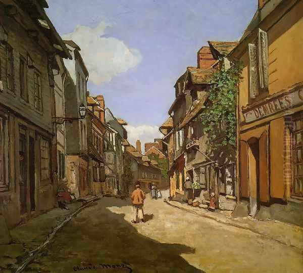 Le Rue de La Bavolle at Honfleur Oil Painting by Claude Oscar Monet