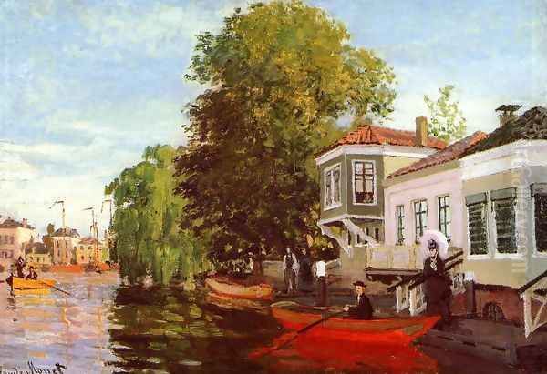 The Zaan At Zaandam2 Oil Painting by Claude Oscar Monet