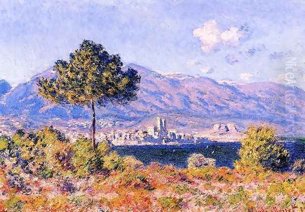 View of Antibes from the Plateau Notre-Dame Oil Painting by Claude Oscar Monet