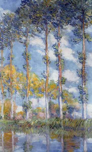 Poplars Oil Painting by Claude Oscar Monet