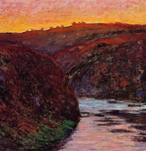 Valley of the Creuse, Sunset I Oil Painting by Claude Oscar Monet