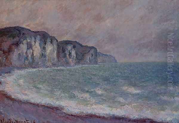 Cliff At Pourville2 Oil Painting by Claude Oscar Monet