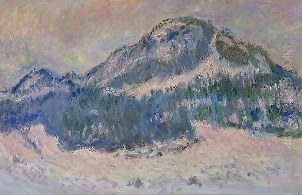 Mount Kolsaas Rose Reflection Oil Painting by Claude Oscar Monet