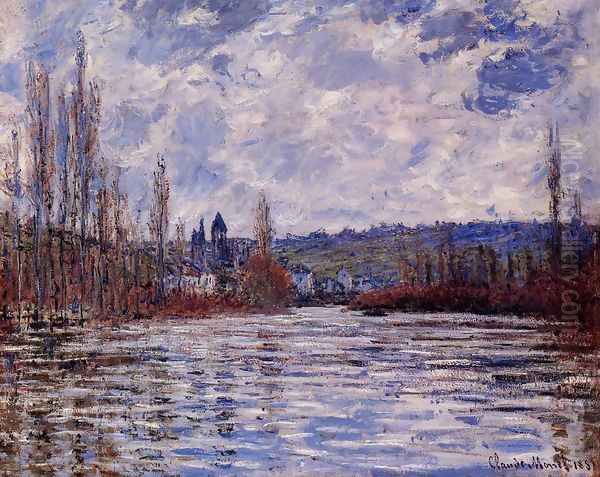 The Flood Of The Seine At Vetheuil Oil Painting by Claude Oscar Monet