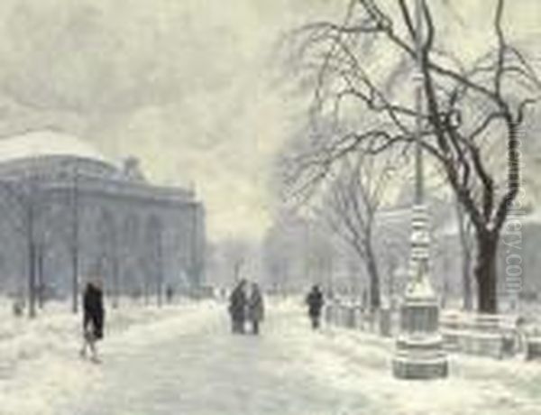 Kongens Nytorv Oil Painting by Paul-Gustave Fischer