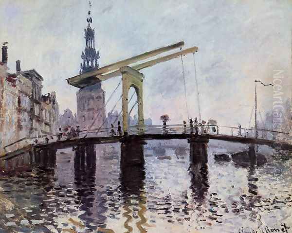 The Bridge Amsterdam Oil Painting by Claude Oscar Monet