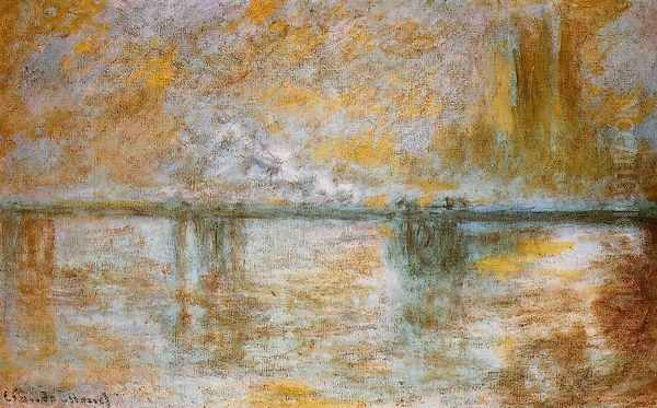 Charing Cross Bridge III Oil Painting by Claude Oscar Monet