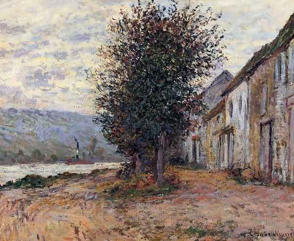 The Banks Of The Seine At (Claude Oscar Monet 1878) Oil Painting by Claude Oscar Monet