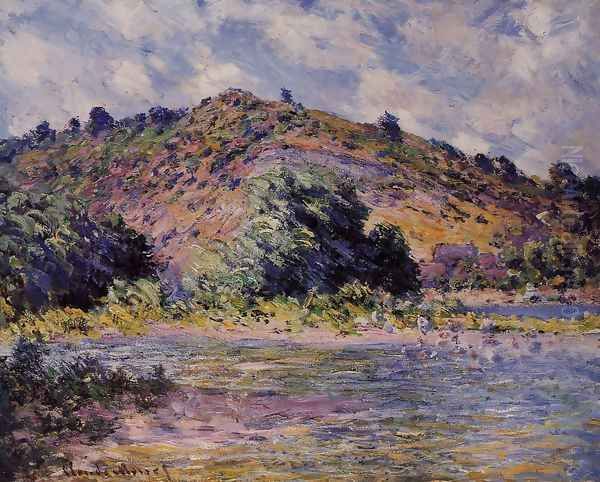 The Banks Of The Seine At Port Villez Oil Painting by Claude Oscar Monet