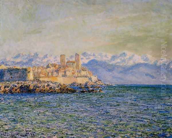 The Old Fort At Antibes Aka The Fort Of Antibes Oil Painting by Claude Oscar Monet