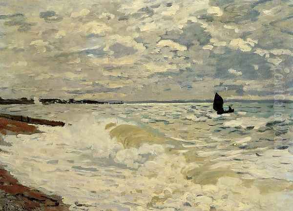 The Sea At Saint Adresse Oil Painting by Claude Oscar Monet