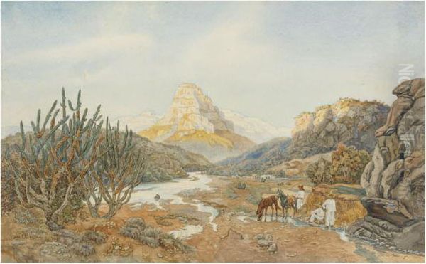 Sierra Madre De Durango - El Tacotin Oil Painting by Paul-Gustave Fischer