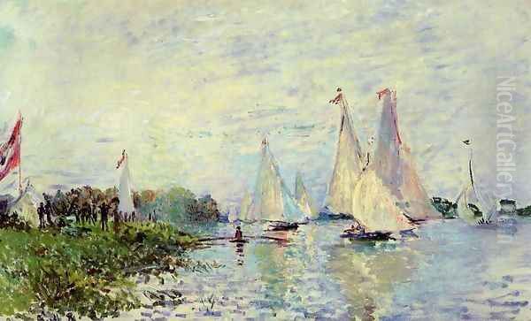 Regatta At Argenteuil3 Oil Painting by Claude Oscar Monet