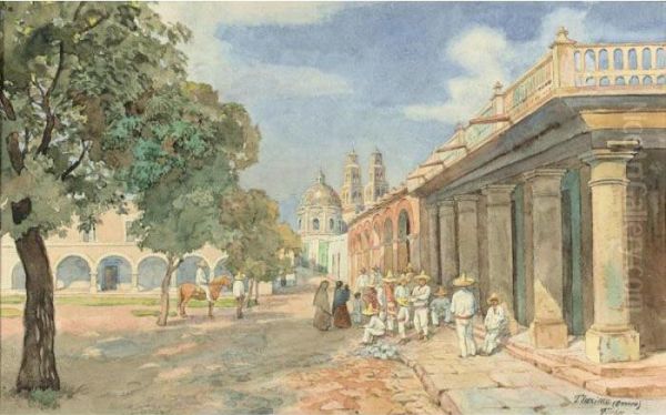 Tloexica (oaxaca) Oil Painting by Paul-Gustave Fischer