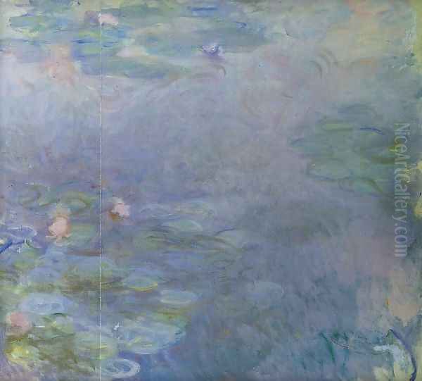 Pale Water-Lilies (detail) Oil Painting by Claude Oscar Monet