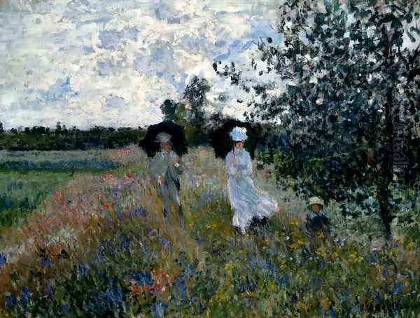 Promenade Near Argenteuil Oil Painting by Claude Oscar Monet