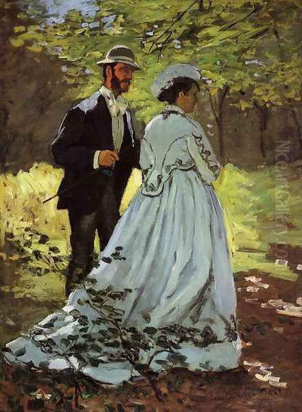 The Strollers Oil Painting by Claude Oscar Monet