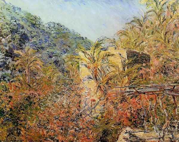 The Valley Of Sasso Sunshine Oil Painting by Claude Oscar Monet